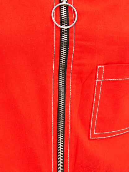 Olele® Jupiter Jumpsuit - Red Cotton Twill
