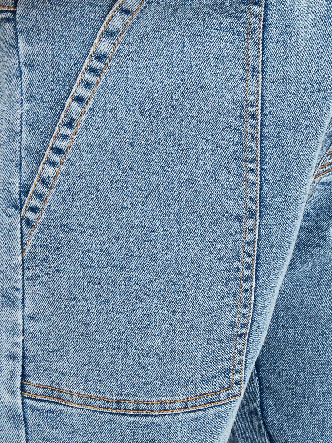 Close up of fabric used in Girls Camila Cargo Denim Jeans Pant
