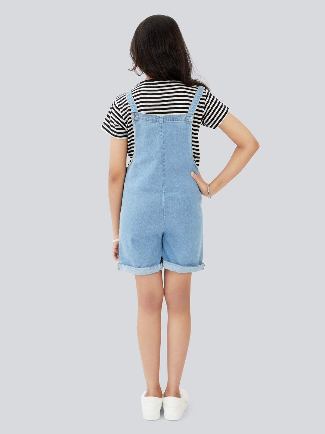 Olele® Girls Firangi Romper - Cotton Denim