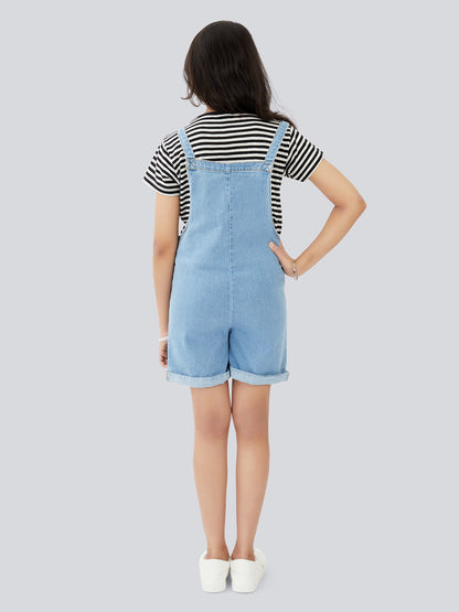 Olele® Girls Firangi Romper - Cotton Denim