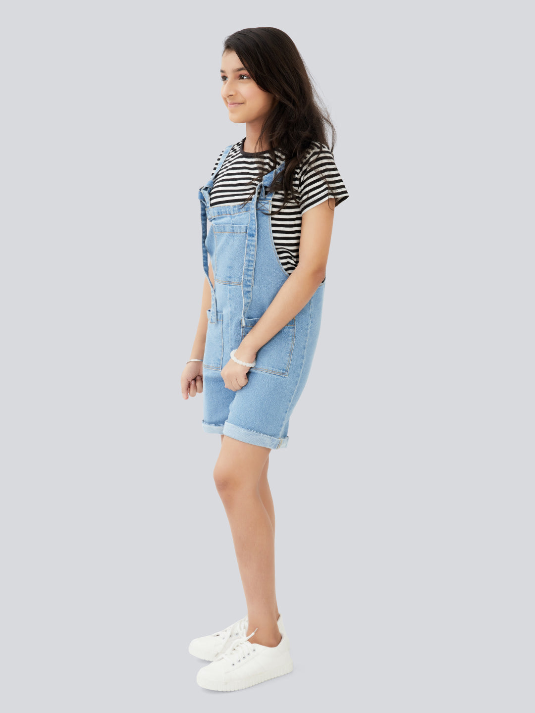 Olele® Girls Firangi Romper - Cotton Denim