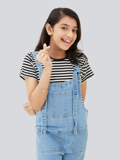 Olele® Girls Firangi Romper - Cotton Denim